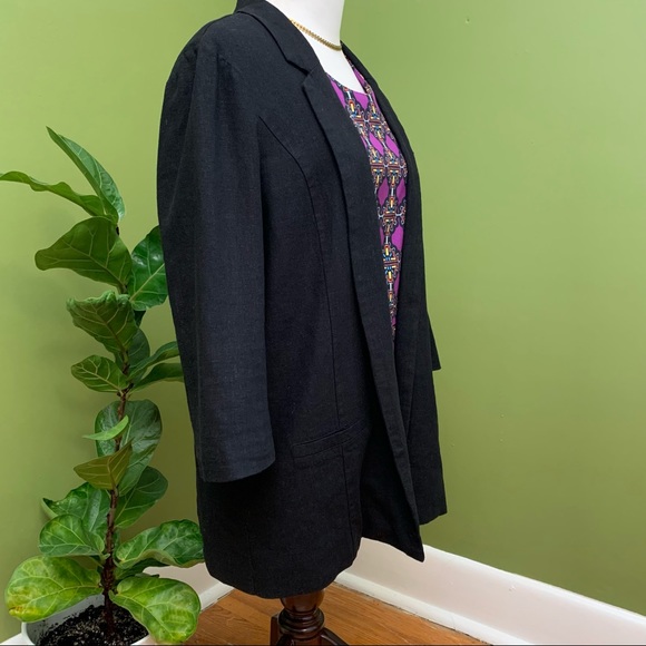 Vero Moda linen blend casual blazer - Picture 7 of 14